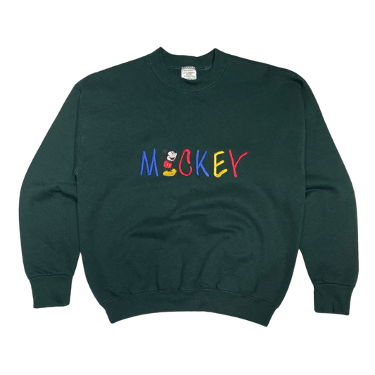 '90s Mickey Embroidered Crewneck