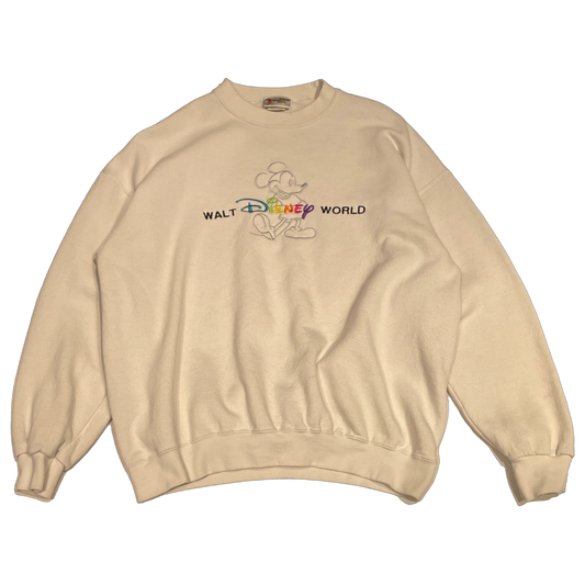 '90s Disney World Embroidered Crewneck